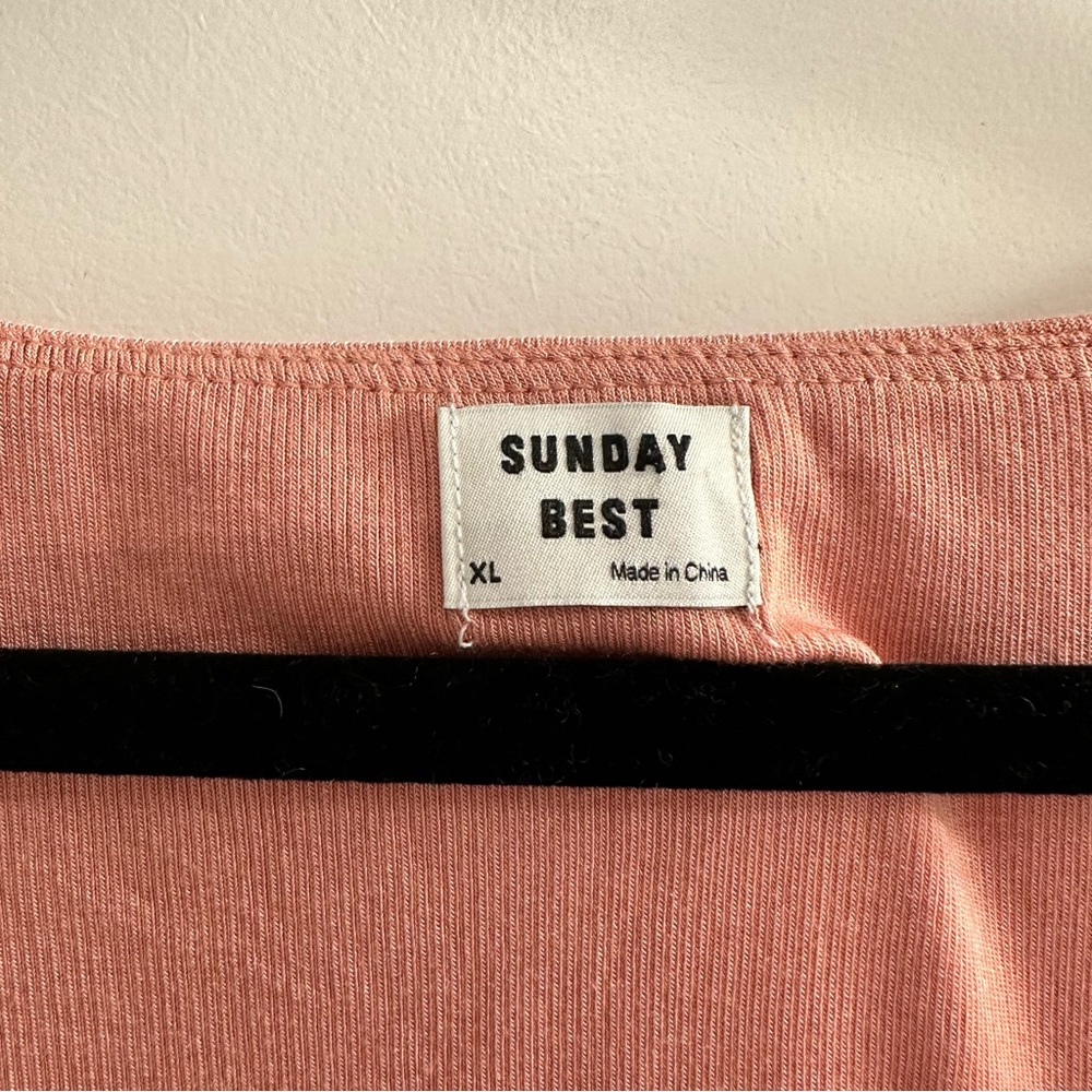 Aritzia Sunday Best Lula Long Sleeve Top Size XL - Picture 3 of 8